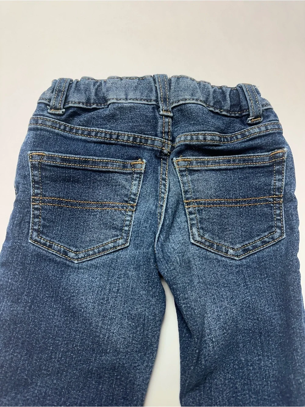 OshKosh B’gosh Classic 2T Dark Wash Straight Leg Jeans Elastic Waist